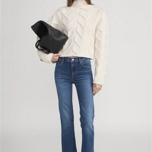 FRAME The Icon Mid Rise Flare Blue Women's Jeans 25